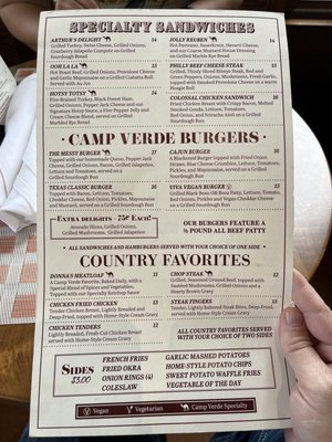 Menu photo 2 Camp Verde General Store and Restaurant Center Point, TX Menu photo 2 Camp Verde General Store and Restaurant Center Point, TX