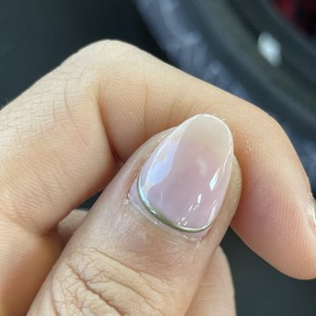 AJ Nails Spa - This is my nail. She didn't outline properly. The gold is NOT gold. It is not bright like I wanted. - Nail Salons Near Me - Vacaville, California