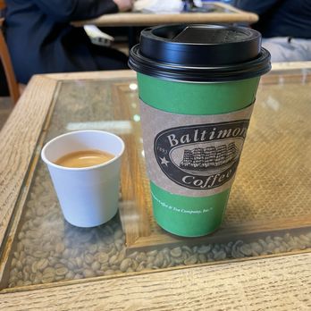 Baltimore Coffee & Tea - Double espresso and a vanilla chai - Coffee & Tea Near Me - Timonium, Maryland