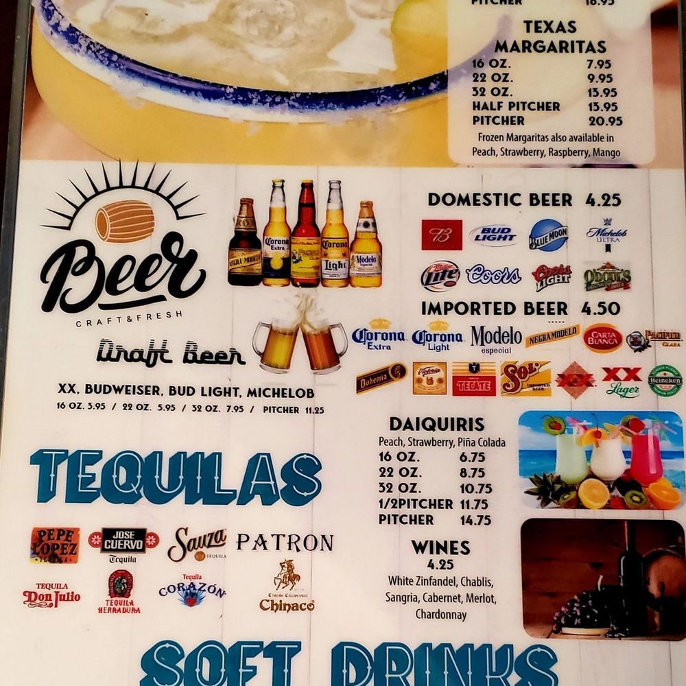 a menu for a mexican restaurant a menu for a mexican restaurant