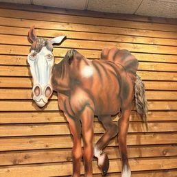 Horse in the vestibule. Horse in the vestibule.