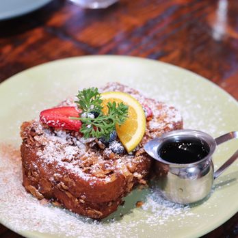 Berkeley Social Club - Mascarpone Blueberry Stuffed Crunch French Toast - Breakfast & Brunch Near Me - Berkeley, California