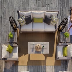 Gabby & Summer Classics - Outdoor wicke sofa and club chairs from the Sierra Collection by Summer Classics