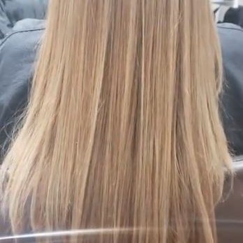 The Hair Moda - After - Silky Smooth Blonde with just a hint of strawberry when you look at it in the sunshine. Length is now manageable due to Ella! - Hair Stylists Near Me - Scottsdale, Arizona The Hair Moda - After - Silky Smooth Blonde with just a hint of strawberry when you look at it in the sunshine. Length is now manageable due to Ella! - Hair Stylists Near Me - Scottsdale, Arizona