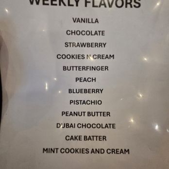 Basil's Italian - Ice cream menu - Italian Near Me - Gretna, Nebraska