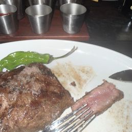 16 Oz NY Strip cooked to perfection 16 Oz NY Strip cooked to perfection