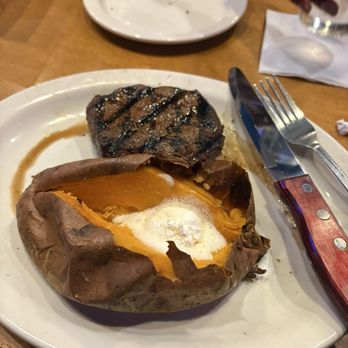 Texas Roadhouse - 8oz Sirloin with Sweet Potato - Steakhouses Near Me - Greensboro, North Carolina