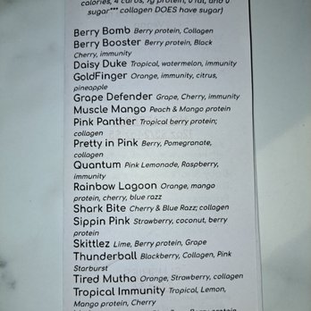 FiredUp Nutrition - a menu for a variety of drinks - Coffee & Tea Near Me - Affton, Missouri