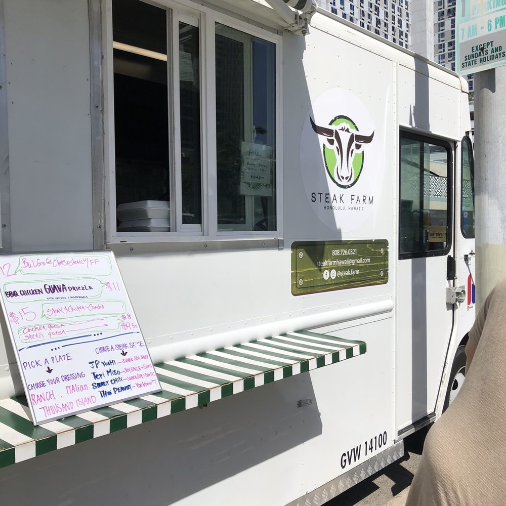 Steak Farm - a food truck parked on the side of the road - Food Trucks Near Me - Kahuku, Hawaii Steak Farm - a food truck parked on the side of the road - Food Trucks Near Me - Kahuku, Hawaii