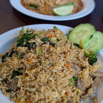 Nine And Night Thai Cuisine - Tom Yam Fried Rice with Pork. - Thai Near Me - Buffalo, New York