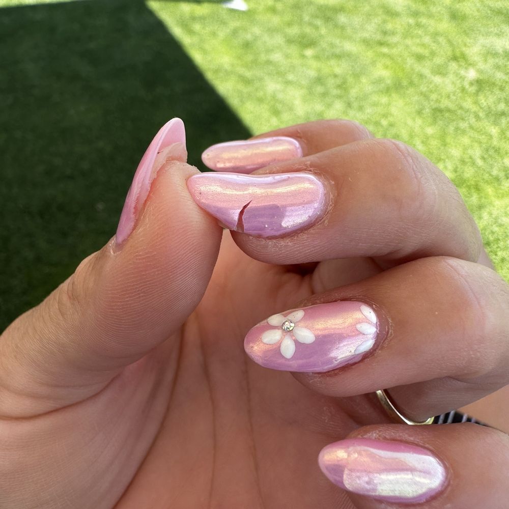Omni Nails - Day 3, this one is about to go but the sucky part is it hurt my nail underneath - Nail Salons Near Me - San Diego, California