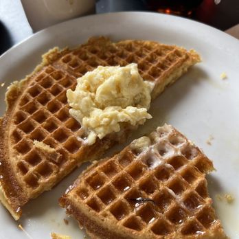 Red Hut Cafe Nevada - Corn waffle with honey. Meh. - American Near Me - Stateline, Nevada Red Hut Cafe Nevada - Corn waffle with honey. Meh. - American Near Me - Stateline, Nevada