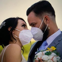 Tanner Than You - Hope and Dustin's wedding Ceremony. Hope is beautifully bronzed in 30 minutes to Vegas Rapid solution. Embracing these tough times.