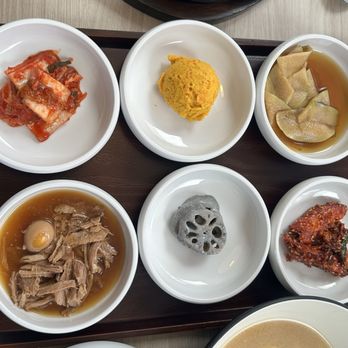Sanbada - Spicy pork set with banchans - Korean Near Me - Boston, Massachusetts