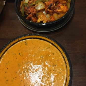 Kebab N Kurry - Chicken 65 on top and paneer tikka masala on bottom - Indian Near Me - Saint Charles, Missouri Kebab N Kurry - Chicken 65 on top and paneer tikka masala on bottom - Indian Near Me - Saint Charles, Missouri