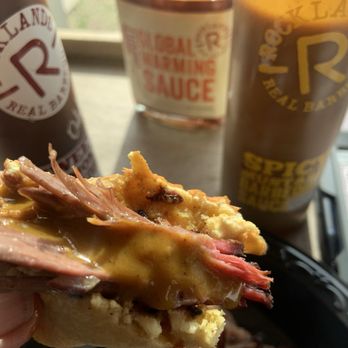 Rocklands Barbeque and Grilling- Arlington - Brisket with mustard sauce. - Barbeque Near Me - Arlington, Virginia