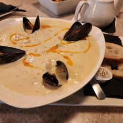 John Brown Richmond Street Grille - Seafood chowder. Yum!