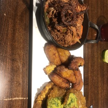 Hemingway's Cuba - Ropa Vieja with maduros and tostones - Cuban Near Me - Asheville, North Carolina