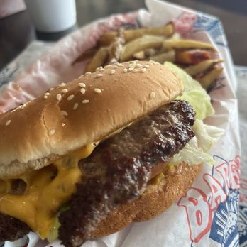 Babe’s Old Fashioned Food - Burger up close - Salad Near Me - San Antonio, Texas