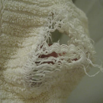 Castle Hill Resort and Spa - Torn bath towel at The Pointe. - Hotels Near Me - Proctorsville, Vermont