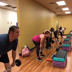 Anytime Fitness - Classes in full action.