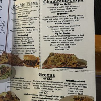 Mooney's Pub & Grill - Menu - Pubs Near Me - Norman, Oklahoma