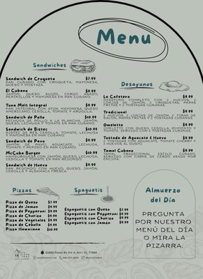 Menu photo 2 La Cafetera Bakery and Coffee Katy, TX