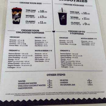 Oakberry Acai - Menu - September 2023 - Acai Bowls Near Me - Los Angeles, California Oakberry Acai - Menu - September 2023 - Acai Bowls Near Me - Los Angeles, California