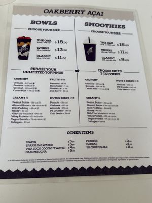 Menu photo 3 Oakberry Acai Los Angeles, CA Menu photo 3 Oakberry Acai Los Angeles, CA