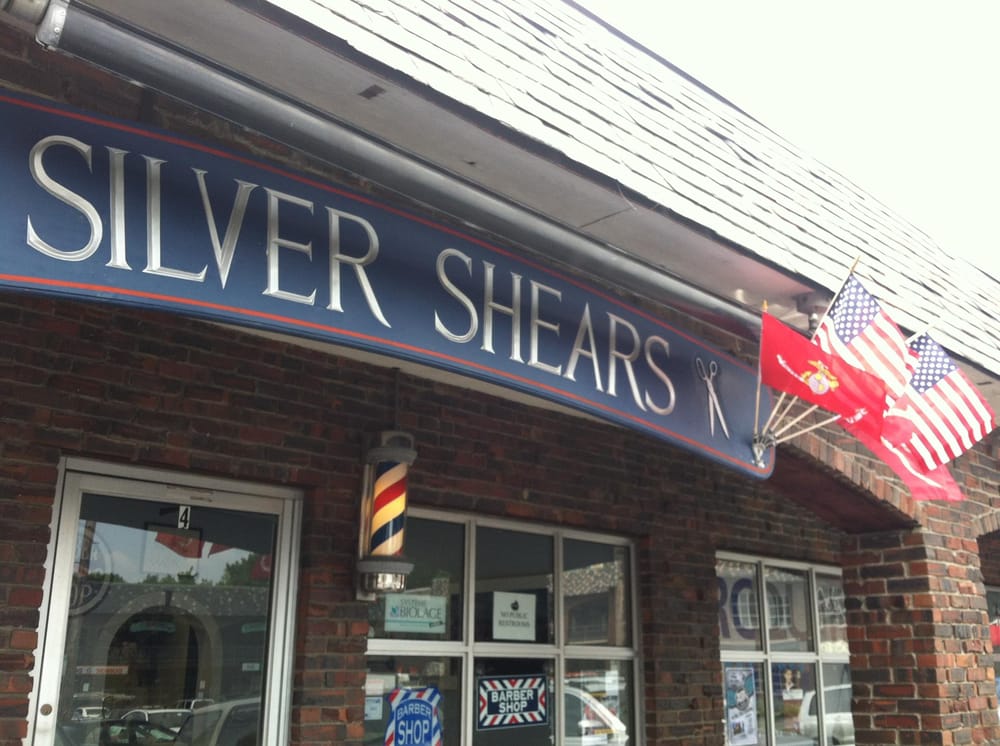 Silver Shears Barber Salon Logo