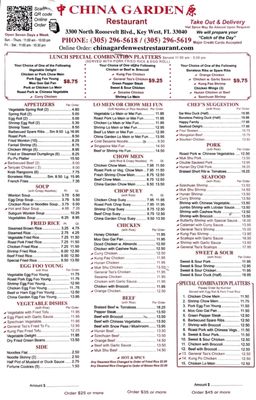 Menu photo 3 China Garden West Key West, FL