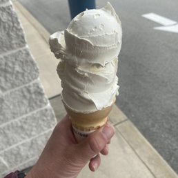 Small vanilla ice cream cone Small vanilla ice cream cone