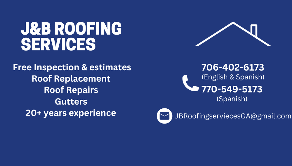 Slide of J & B roofing services