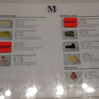 Lady M Cake Boutique - Menu! - Bakeries Near Me - New York, New York Lady M Cake Boutique - Menu! - Bakeries Near Me - New York, New York