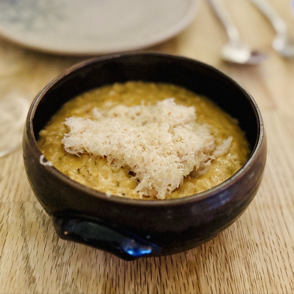 Scorrybreac - Smoked Haddock & Crab porridge, mull cheddar - Scottish Near Me - Portree, HLD Scorrybreac - Smoked Haddock & Crab porridge, mull cheddar - Scottish Near Me - Portree, HLD