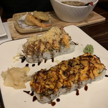 Sushi Mania - Volcano roll, chef's specialty roll. - Japanese Near Me - Alpharetta, Georgia Sushi Mania - Volcano roll, chef's specialty roll. - Japanese Near Me - Alpharetta, Georgia