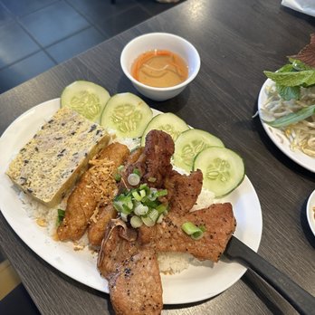 Golden Deli - #91. Shrimp Paste, Pork Chop, Baked Egg w/ broken rice - Vietnamese Near Me - San Gabriel, California Golden Deli - #91. Shrimp Paste, Pork Chop, Baked Egg w/ broken rice - Vietnamese Near Me - San Gabriel, California
