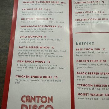 Canton Disco - Menu - Cantonese Near Me - Washington, DC, District of Columbia