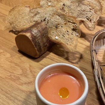 Bodegon Alejandro - Lovely gazpacho with crunchy bread to start - Basque Near Me - Donostia-san Sebastian, SS