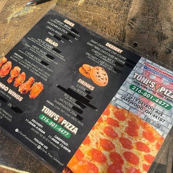 Toni's Pizza - The MENU -- Friday, 14 July 2023 at Toni's Pizza - Pizza Near Me - Lakewood, Ohio Toni's Pizza - The MENU -- Friday, 14 July 2023 at Toni's Pizza - Pizza Near Me - Lakewood, Ohio