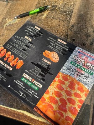 Menu photo 2 Toni's Pizza Lakewood, OH Menu photo 2 Toni's Pizza Lakewood, OH