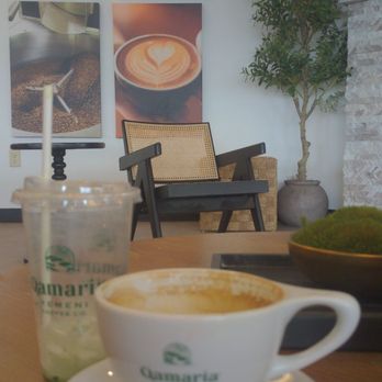 Qamaria Coffee - So tasty! Oat milk matcha and almond milk latte (forgot to take a pic before we indulged in the deliciousness!) - Coffee & Tea Near Me - Greenfield, Wisconsin