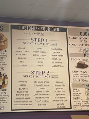 Menu photo 2 Cinnaholic Dallas, TX