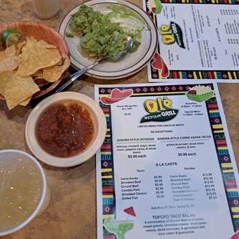 Ole' Mexican Grill - CincoDe Mayo limited Menu, large guacamole, chips, salsa & Margarita - Mexican Near Me - Tucson, Arizona Ole' Mexican Grill - CincoDe Mayo limited Menu, large guacamole, chips, salsa & Margarita - Mexican Near Me - Tucson, Arizona