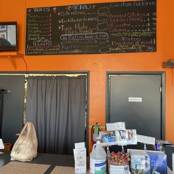 My Little Kitchen - a menu on the wall - Mexican Near Me - Skokie, Illinois