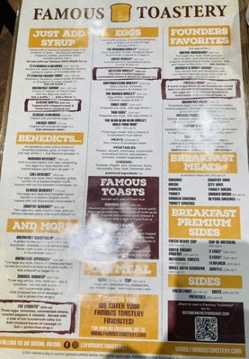 Menu photo 7 Famous Toastery Keagy Village Roanoke, VA Menu photo 7 Famous Toastery Keagy Village Roanoke, VA