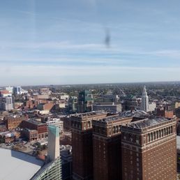 View from the observation deck (take the elevator to the top floor, then take a few flights of stairs to access).