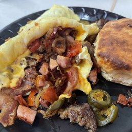 3 eggs 3 meat omelette 3 eggs 3 meat omelette