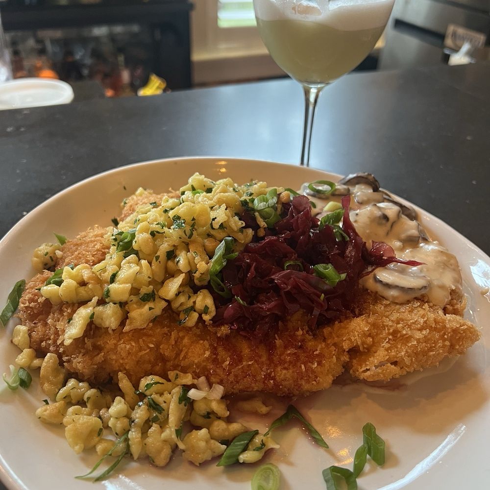 Schnitzel-authentic and a very generous portion! Schnitzel-authentic and a very generous portion!