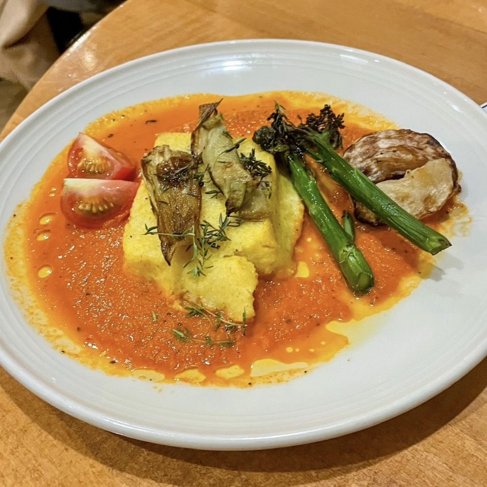 Atwater's - Catonsville - Creamy polenta with broccolini, roasted turnips, caramelized fennel, and fresh tomatoes - Coffee & Tea Near Me - Catonsville, Maryland Atwater's - Catonsville - Creamy polenta with broccolini, roasted turnips, caramelized fennel, and fresh tomatoes - Coffee & Tea Near Me - Catonsville, Maryland